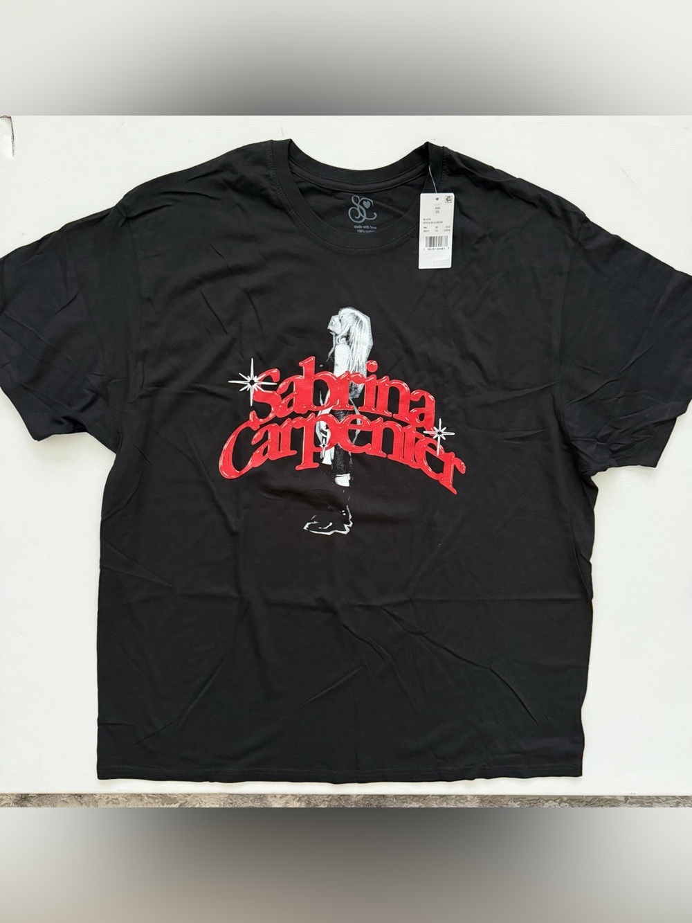 Sabrina Carpenter Black Graphic Tee Size 3X